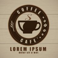 Coffee cup icon vector Creative design cafe idea N3
