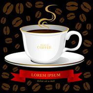 Coffee cup vector Creative design cafe idea N3