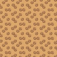 Coffee seamless pattern Vector background N2