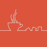 Stylized Drawing Of A Coffee Cup N6