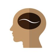 Think of Coffee vector illustration