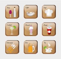Restaurant icons N7
