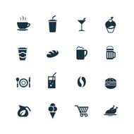 cafe icons set N6