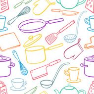 background with kitchen utensils - 2