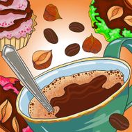 Nut cake and coffee N3