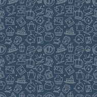 Coffee line icon pattern set N12