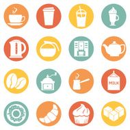 Vector Set of Coffee Icons Icons for Shop N9