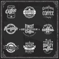 Vintage coffee labels collections - chalk lettering N2