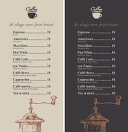 coffee list N2