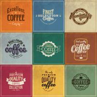 Vintage coffee labels collections N4