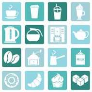 Vector Set of Coffee Icons Icons for Shop N10