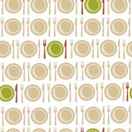 Restaurant seamless pattern background N2