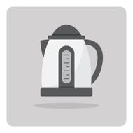 Vector of flat icon electric kettle