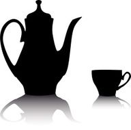 coffee pot with a cup