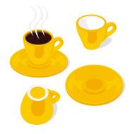 espresso cups and saucers