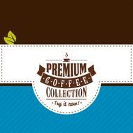 Vector coffee label N12