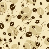 Seamless pattern of coffee beans N6