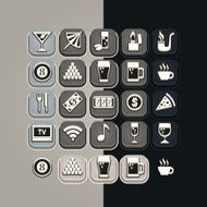 bar icons set N5