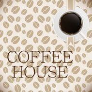 Coffee house menu template vector illustration N10