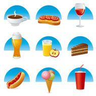 food and drink icon set N2