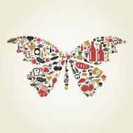 Food the butterfly