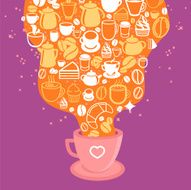 Vector coffee poster N4