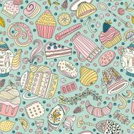 Dessert seamless pattern N7