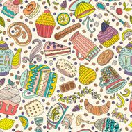 Dessert seamless pattern N8