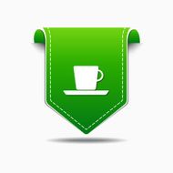 Mug Sign Green Vector Icon Design N4