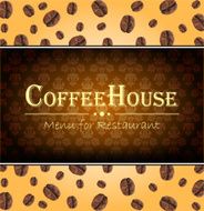 Restaurant menu bar coffeehouse vector