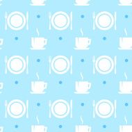 seamless background with meal signs