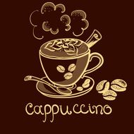 cup of cappuccino coffee N2