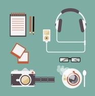 Desk Photos Illustrations