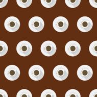 Flat vector background for coffee cup