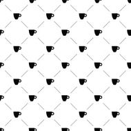Vector seamless pattern tea cup N4