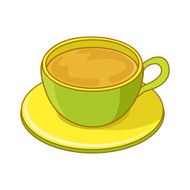 vector cup of tea illustration N2
