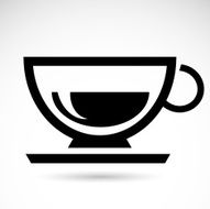 Coffee icon isolated on white background