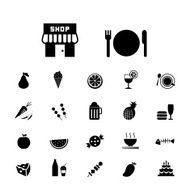 food and drink icon set N3