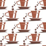 Coffee Cups Seamless Pattern N8