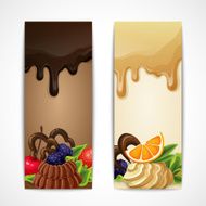Chocolate banners vertical N5