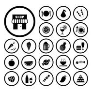 food and drink icon set N4