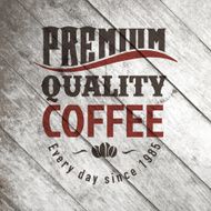 Vintage retro coffee vector labels on the old wood texture N13