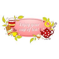 Tea and sweets label