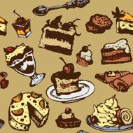seamless texture with desserts N2