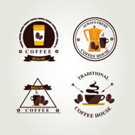 Coffee badge label icon menu N4