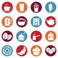 Vector Set of Coffee Icons Icons for Shop N12