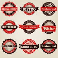 Vintage Restaurant Labels