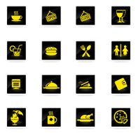 Cafe Silhouette Icons N2