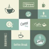 Retro Vintage Coffee Background with Typography N4