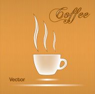 Coffee cup design for background Vector